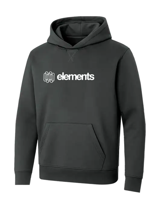 Allmade Charcoal Grey Organic French Terry Pullover Hoodie w/Elements Logo