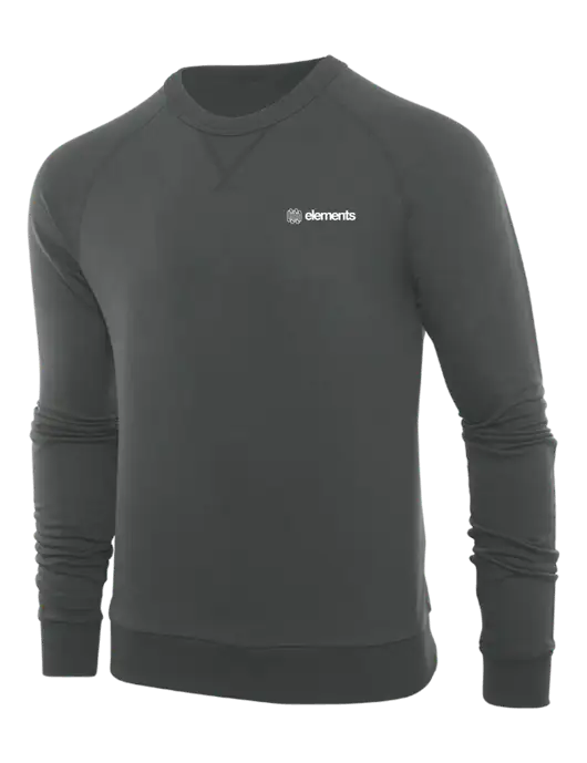 Allmade Charcoal Grey Organic French Terry Crewneck Sweatshirt w/Elements Logo