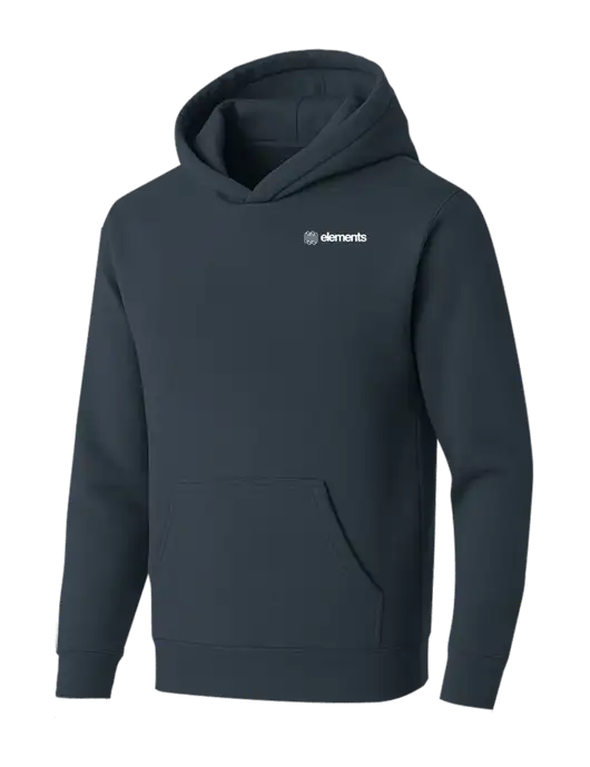 BELLA+CANVAS Dark Grey Sponge Fleece Pullover Hoodie w/Elements Logo