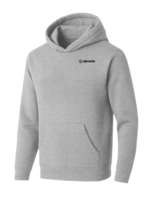 BELLA+CANVAS Light Grey Heather Sponge Fleece Pullover Hoodie w/Elements Logo