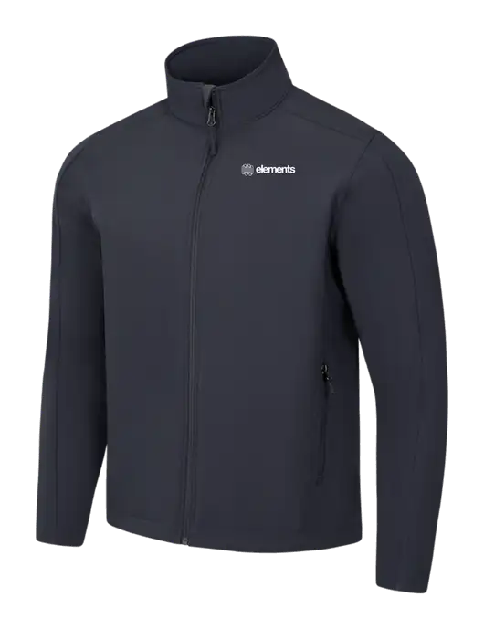 Charcoal Grey Core Soft Shell Jacket w/Elements Logo