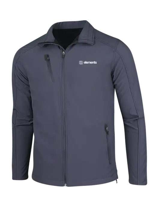 Dark Grey Welded Softshell Jacket w/Elements Logo