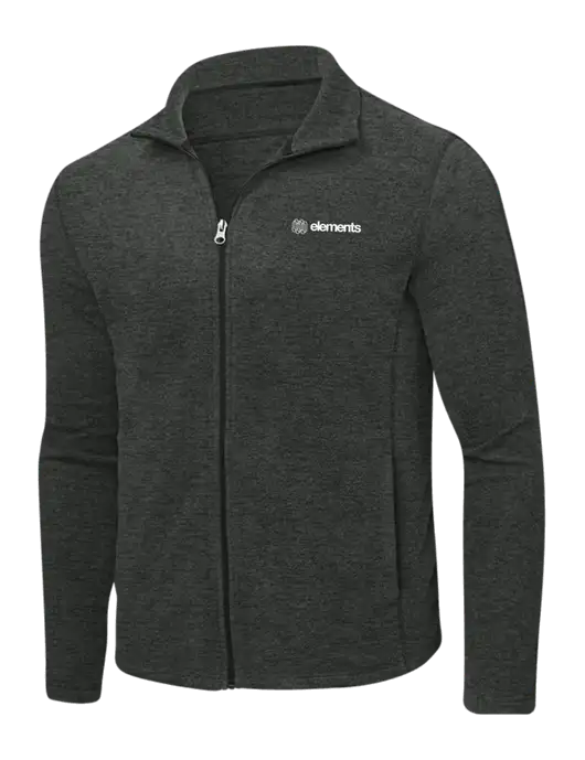 Charcoal Heather Microfleece Full-Zip Jacket w/Elements Logo