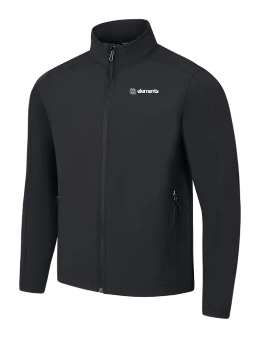 Black Core Soft Shell Jacket w/Elements Logo