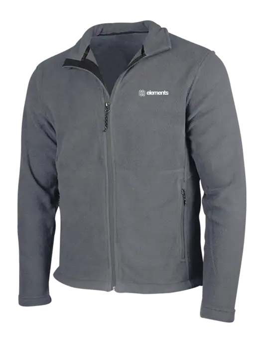 Medium Grey Fleece Jacket w/Elements Logo