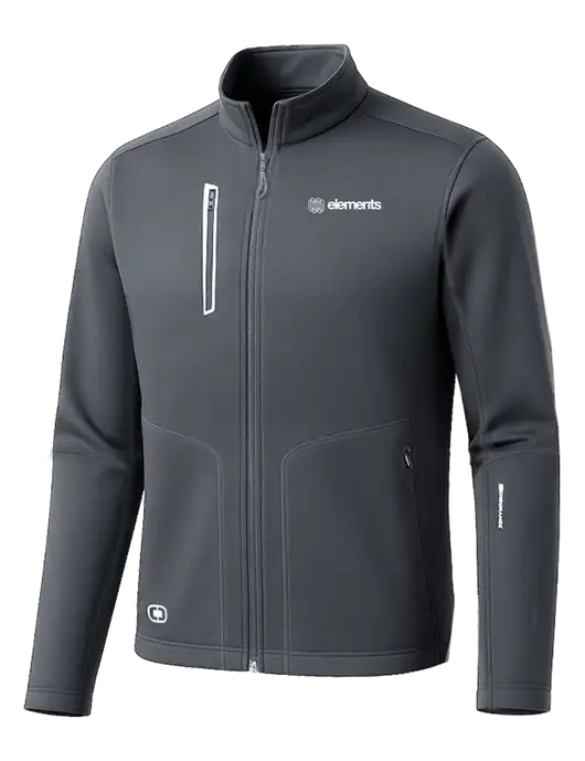 OGIO Dark Grey Endurance Fulcrum Full-Zip w/Elements Logo