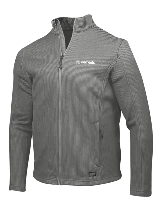 OGIO Medium Grey Grit Fleece Jacket w/Elements Logo