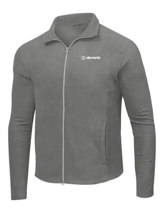 Medium Grey Microfleece Jacket w/Elements Logo