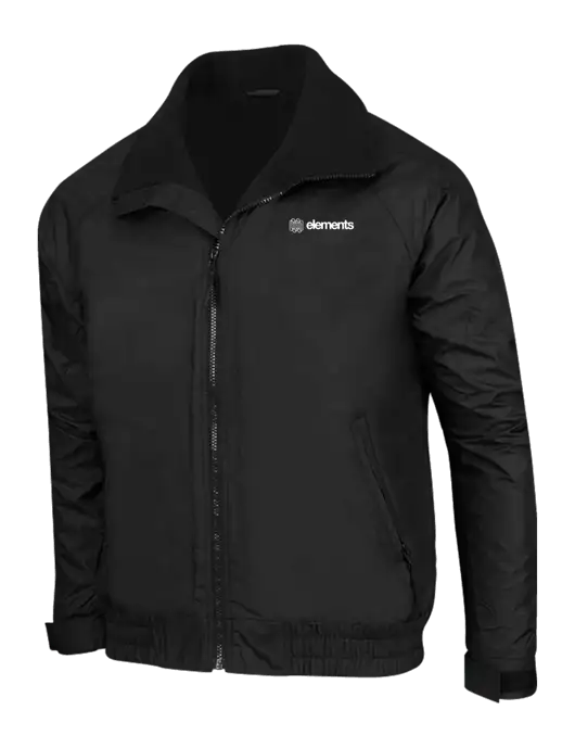 True Black/True Black Classic Competitor Jacket w/Elements Logo