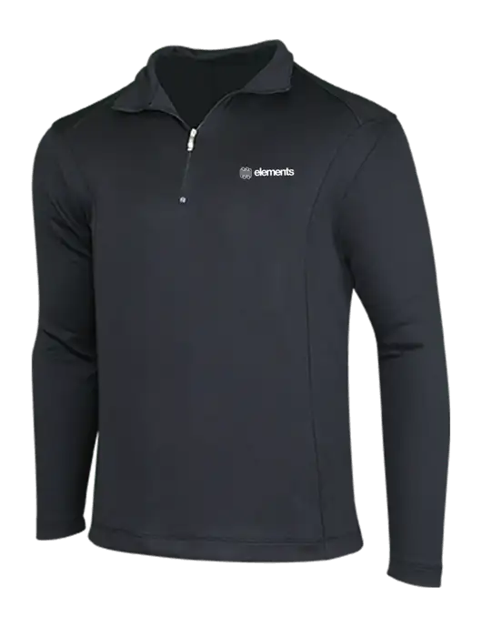NIKE Black Sport Cover-Up w/Elements Logo