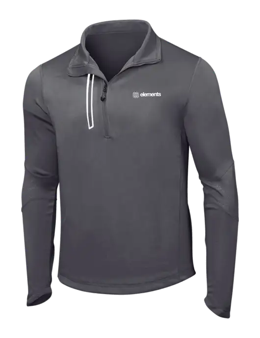 OGIO Gear Grey Endurance Fulcrum 1/4 Zip w/Elements Logo