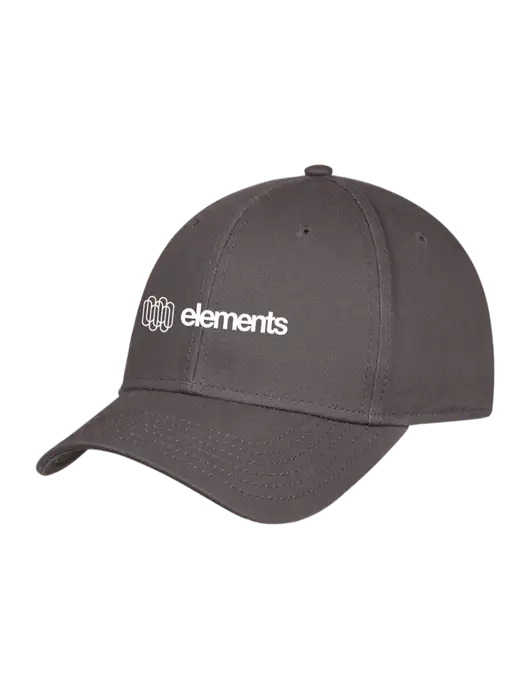 Charcoal Structured Cap Hook & Loop w/Elements Logo