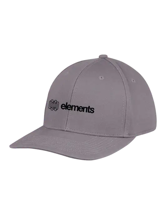 Premium Modern Structured Twill Charcoal Snapback Cap w/Elements Logo