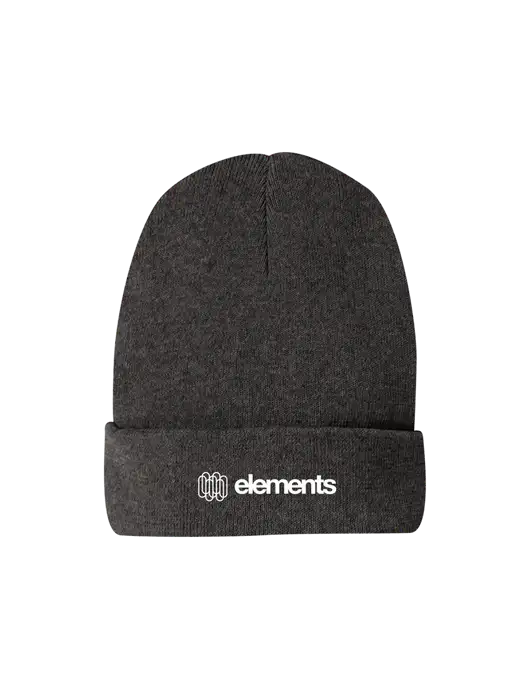 Recycled Charcoal Heather Beanie w/Elements Logo