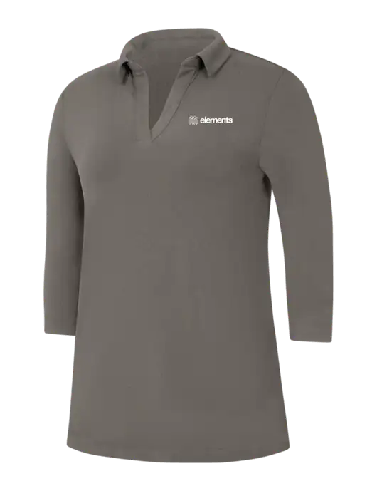 Womens Dark Grey Luxe Knit Tunic w/Elements Logo