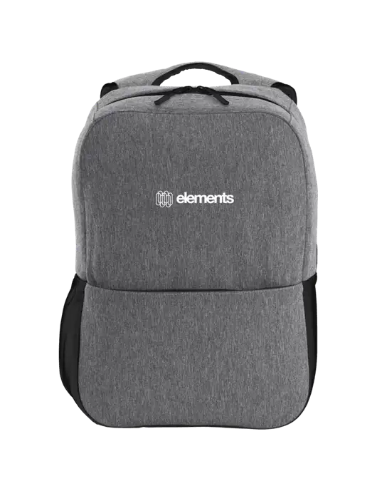 Access Square Laptop Graphite Heather/Black Backpack w/Elements Logo