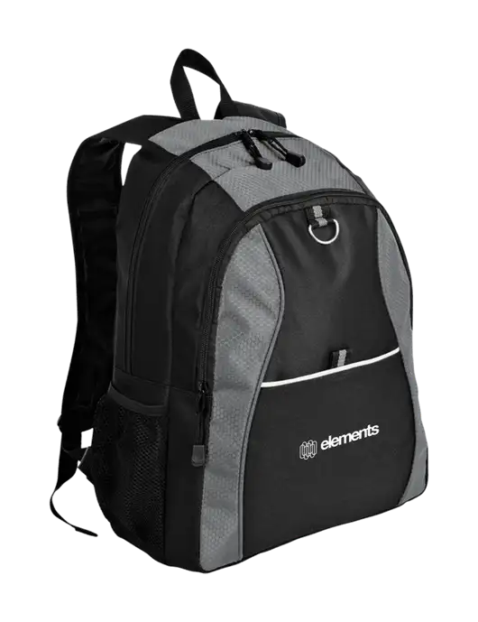 Honeycomb Grey/Black Backpack w/Elements Logo