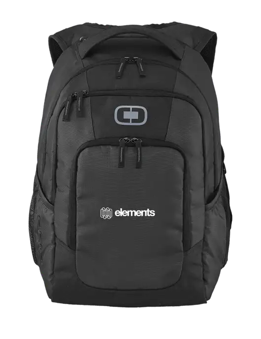 OGIO Diesel Grey Logan Laptop Backpack
 w/Elements Logo