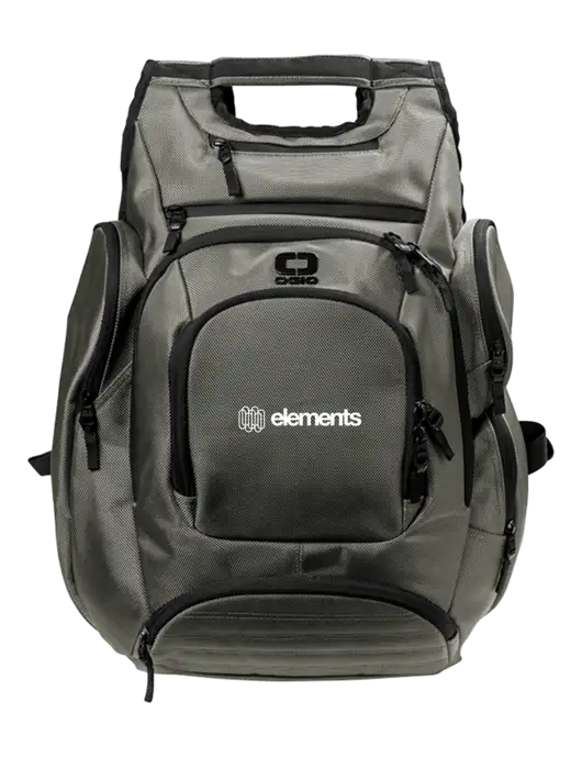 OGIO Medium Grey Metro Ballistic Laptop Backpack w/Elements Logo