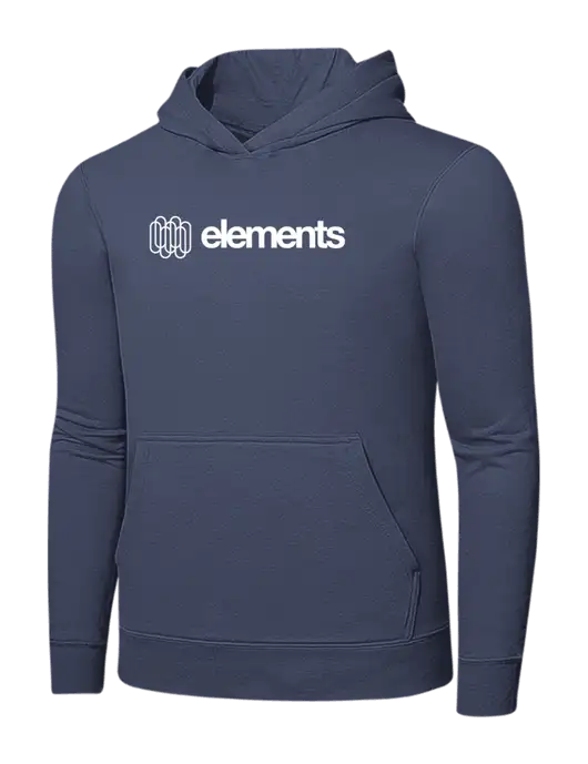 Steel Blue 7.8. oz Ring Spun Hooded Sweatshirt w/Elements Logo